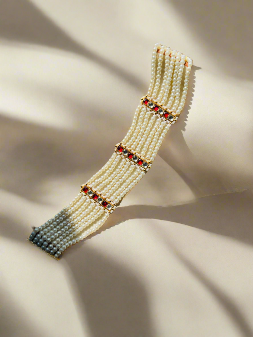 Wave Pearl Choker - Neckpiece