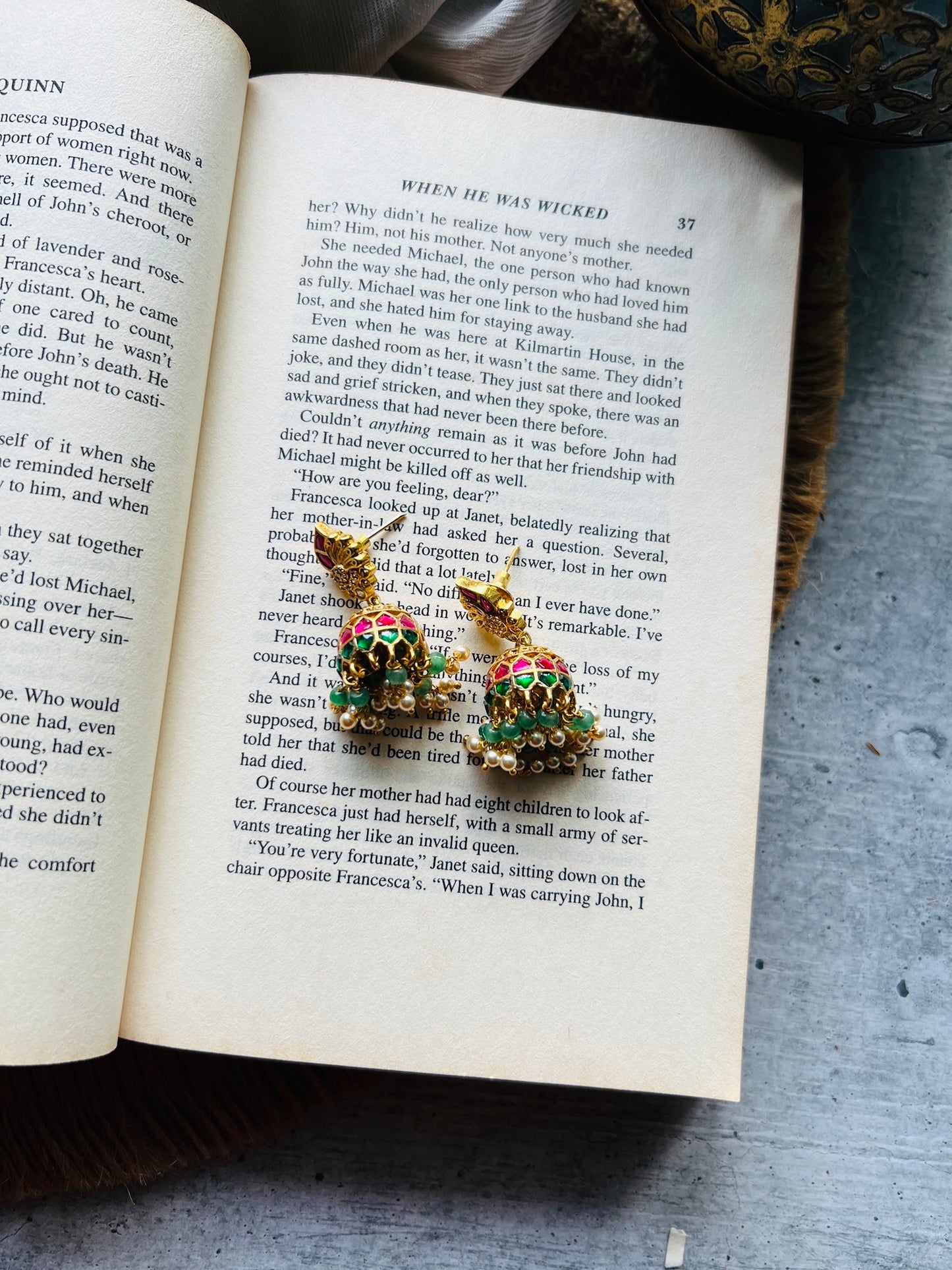 Sundari Kemp Jhumkas