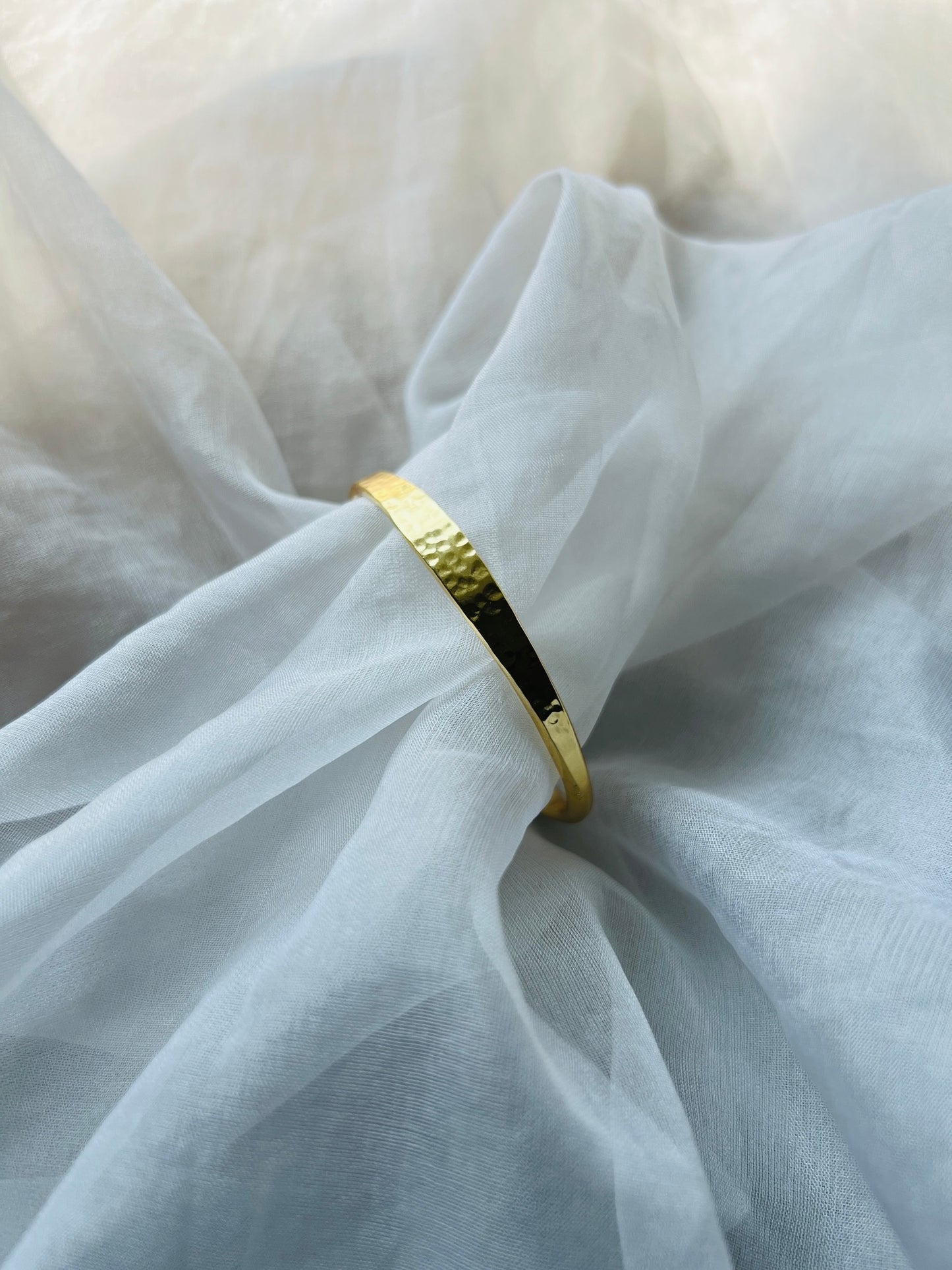 Gleam Hammered Bangle - bangles
