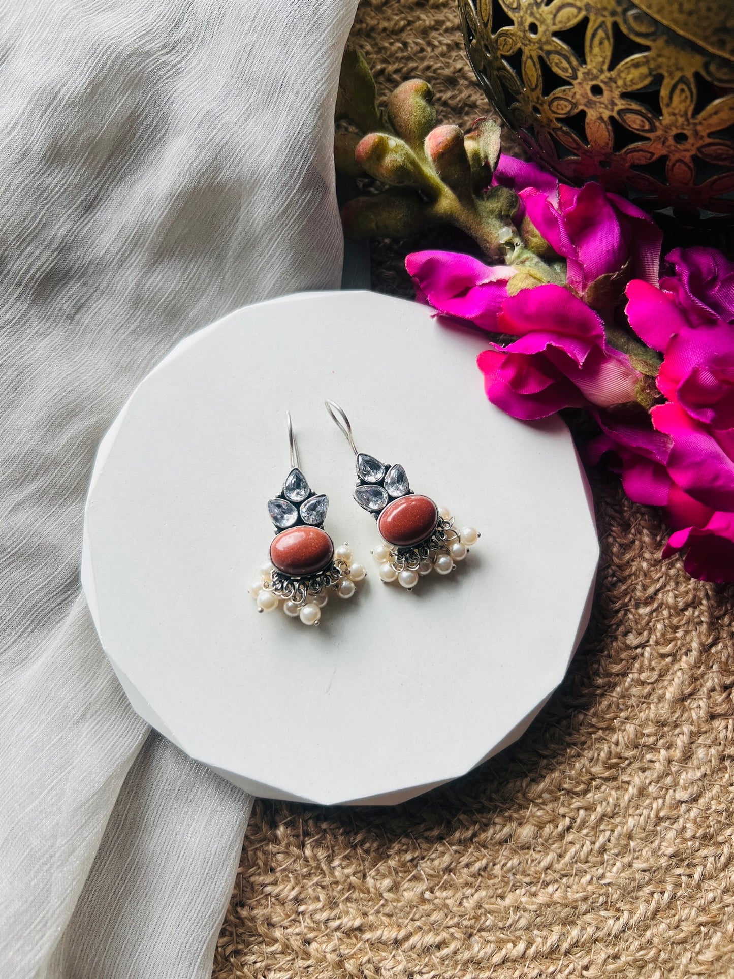 Lustrous Grace Hoops - Earrings