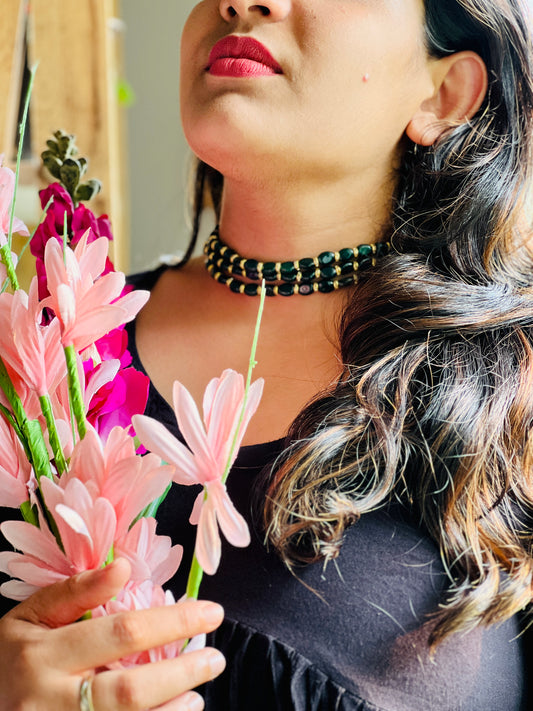 Regal Bloom Choker - Neckpiece