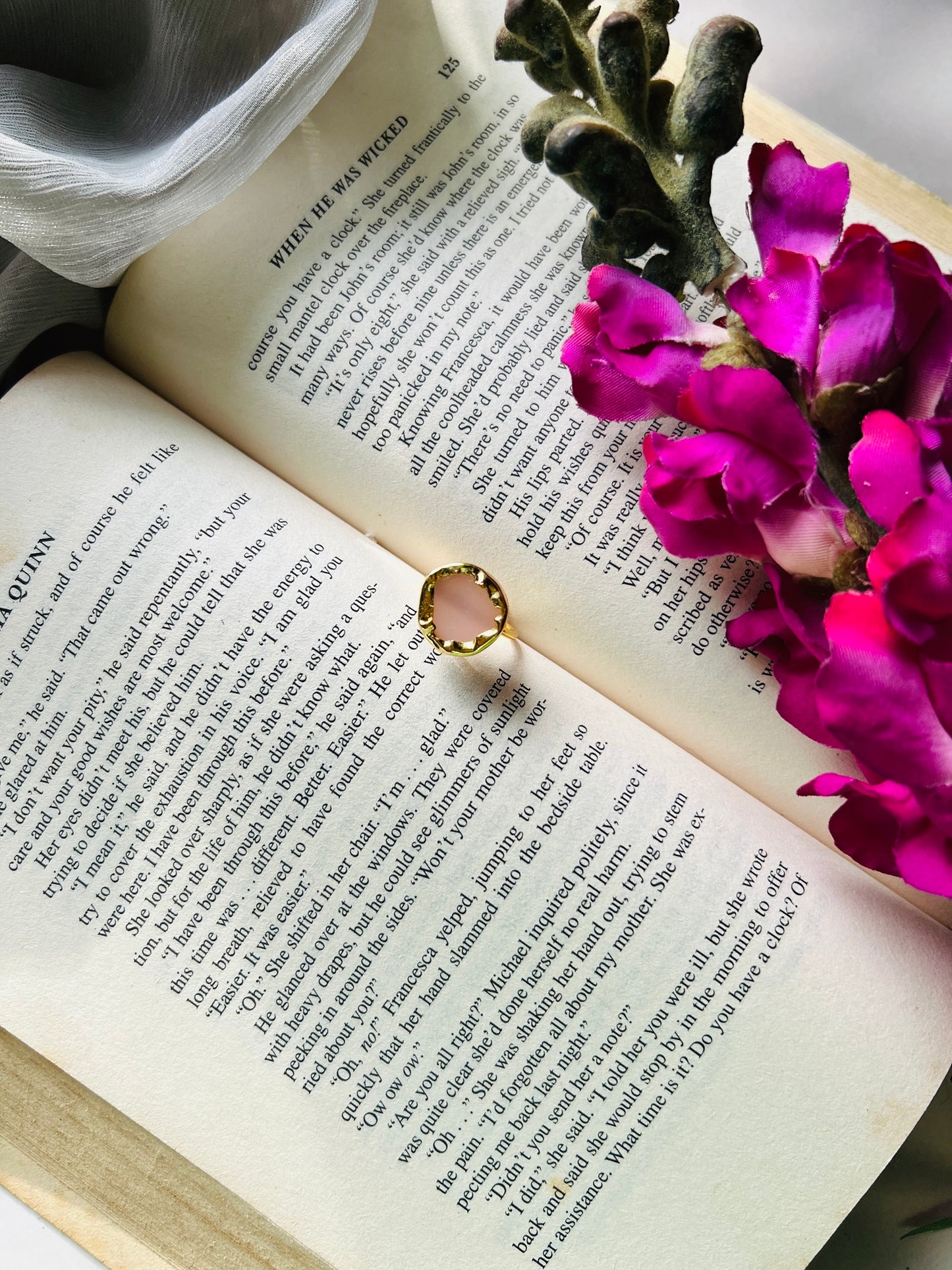 Golden Aura Stone Ring