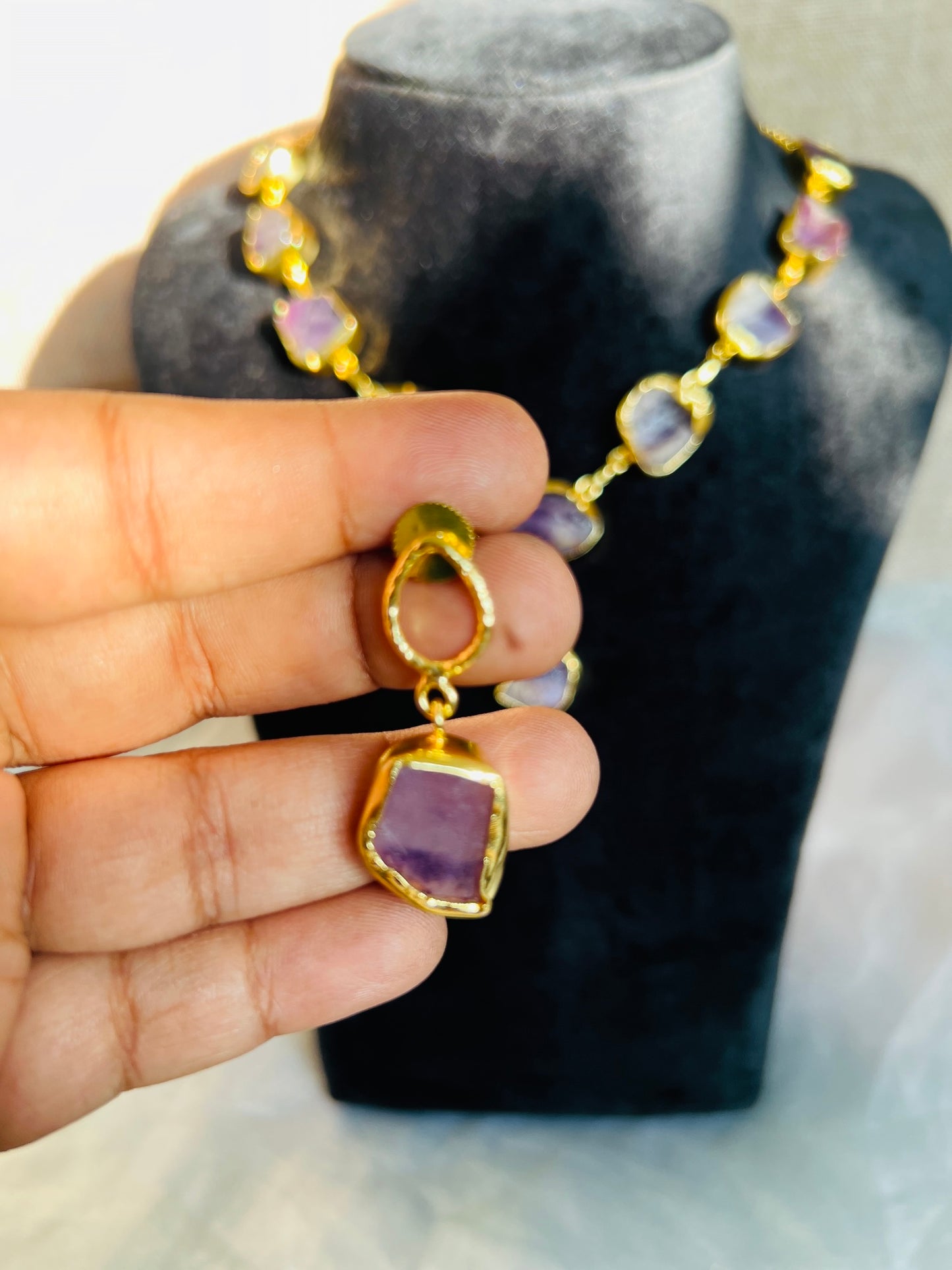 Amethyst Serenity Neckpiece - Neckpiece
