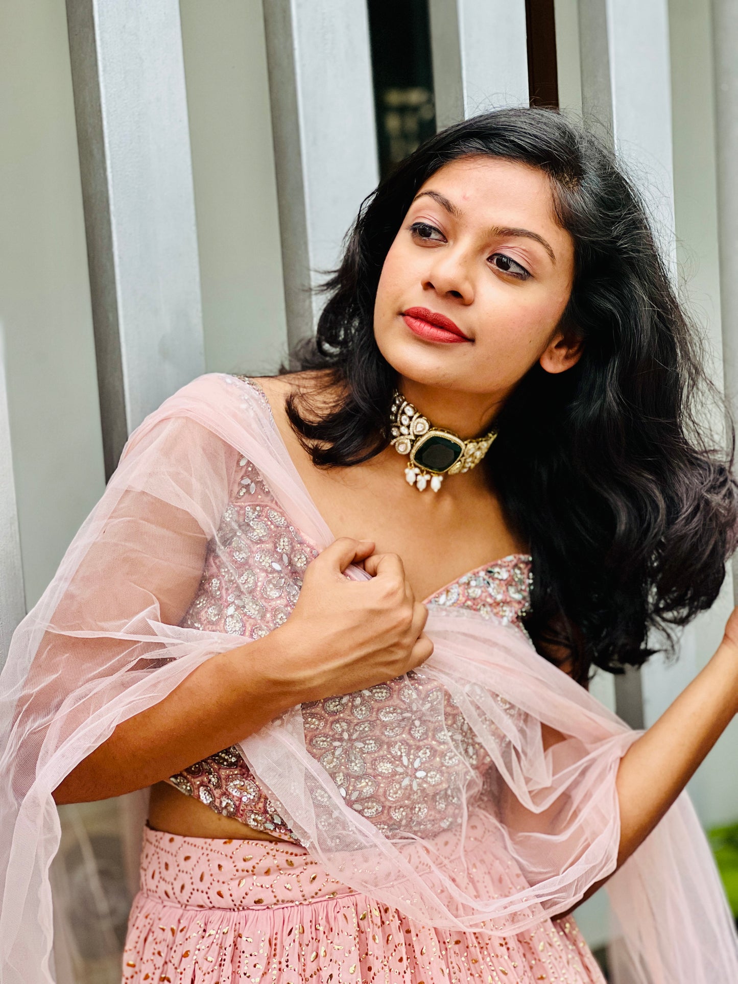 MOISHEE MOISSANITE STONE CHOKER - Neckpiece