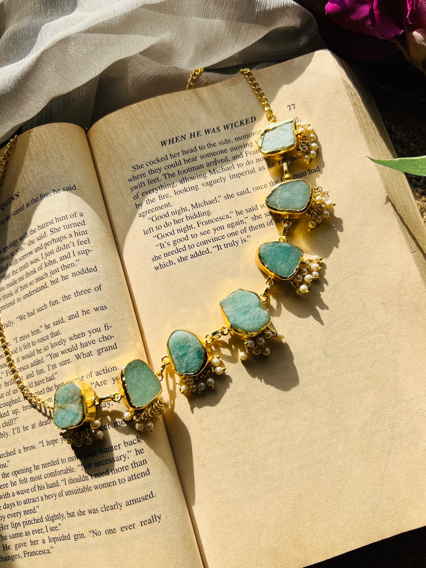 Chandrika Natural Stone Necklace