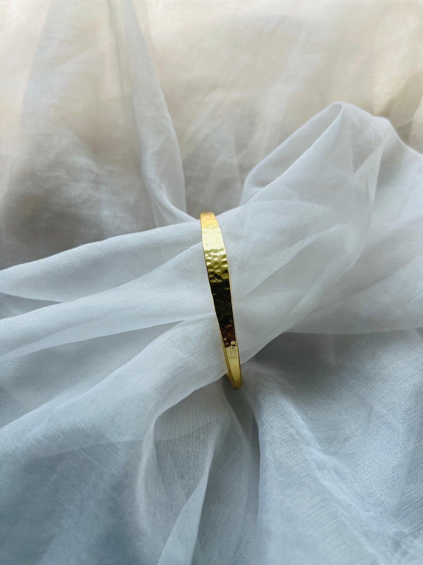 Gleam Hammered Bangle - bangles
