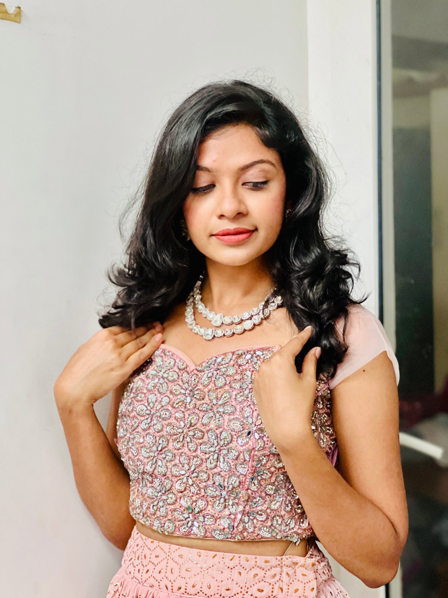 NAIRITI POLKI KUNDAN STONE NECKPIECE - Neckpiece