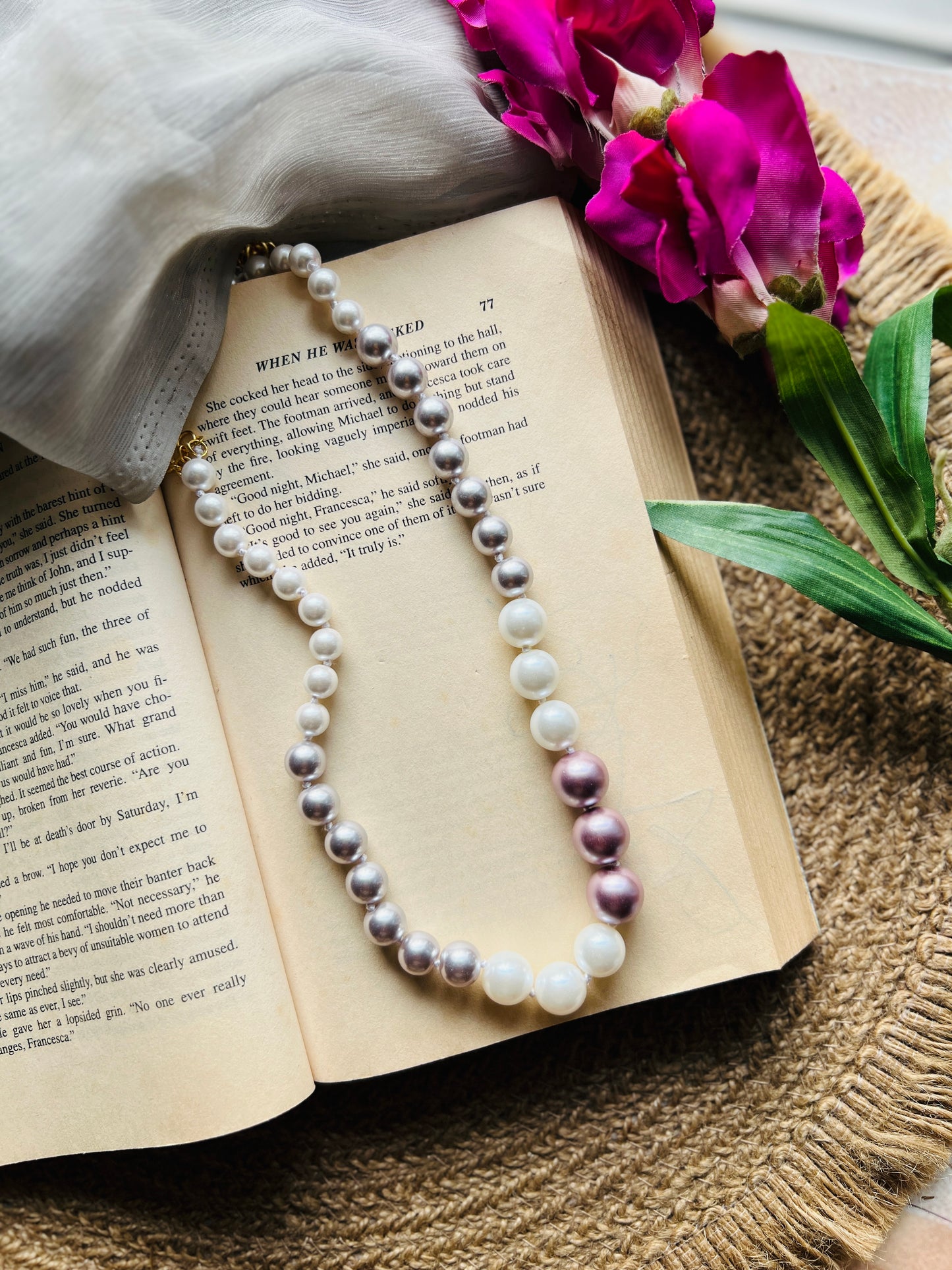 Pastel Poise Pearl Necklace