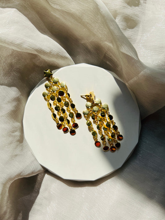 Stellar Cascade Earrings - Earrings