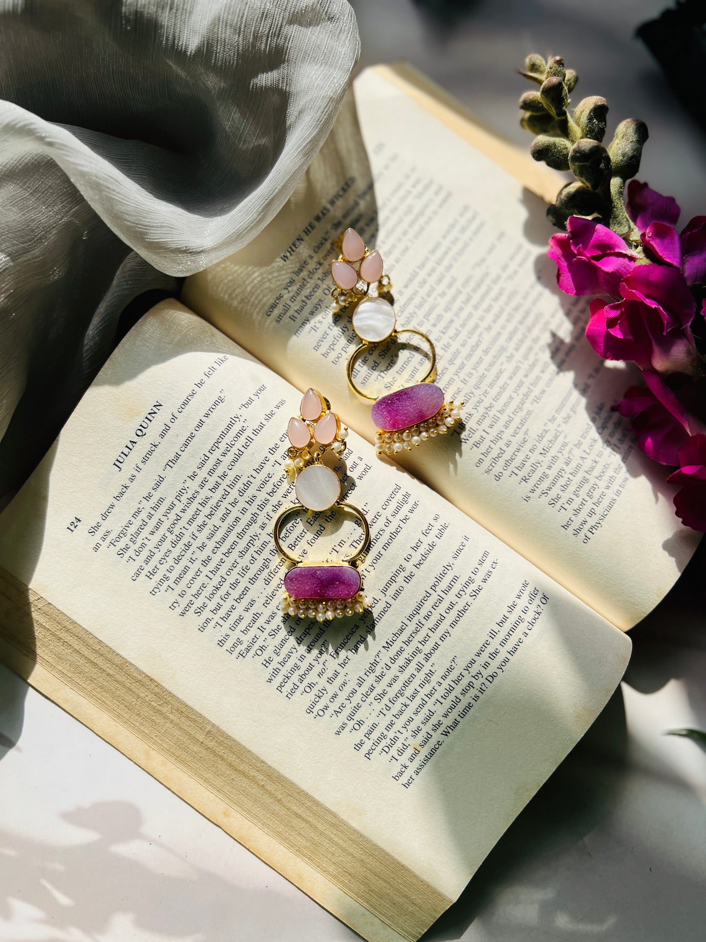 Druzy Pearl Elegance