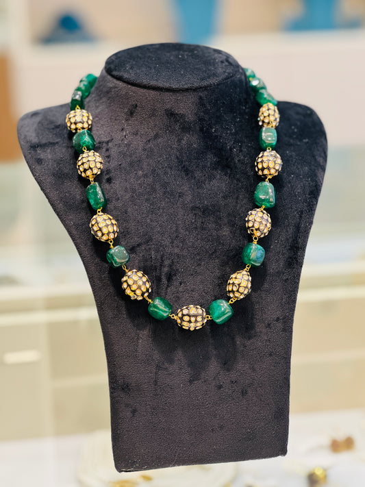 Emerald Eclipse Necklace