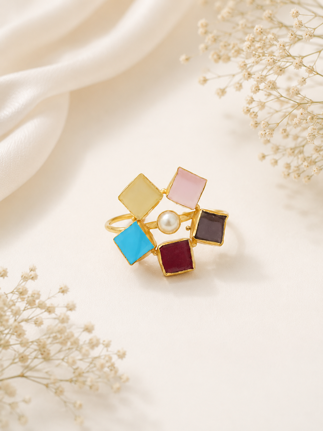 Aravelle Raw Stone Bangle