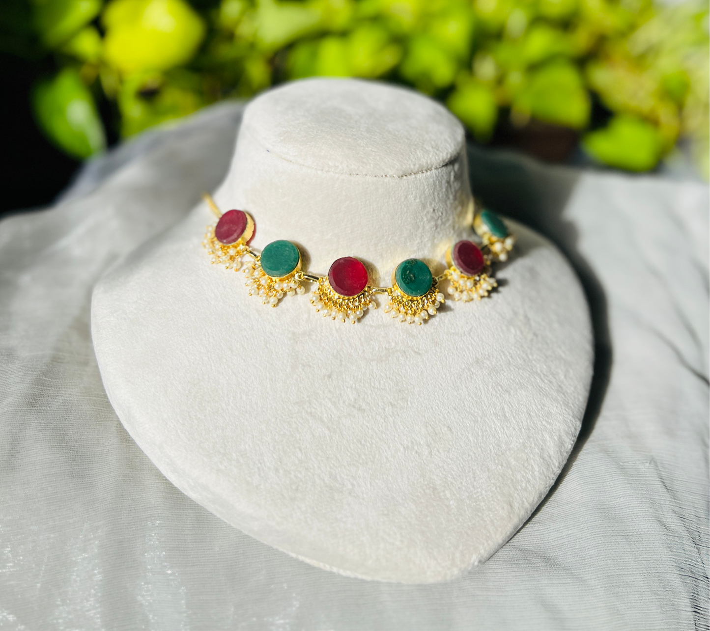 PICHI MULTICOLOUR STONE NECKPIECE - Neckpiece