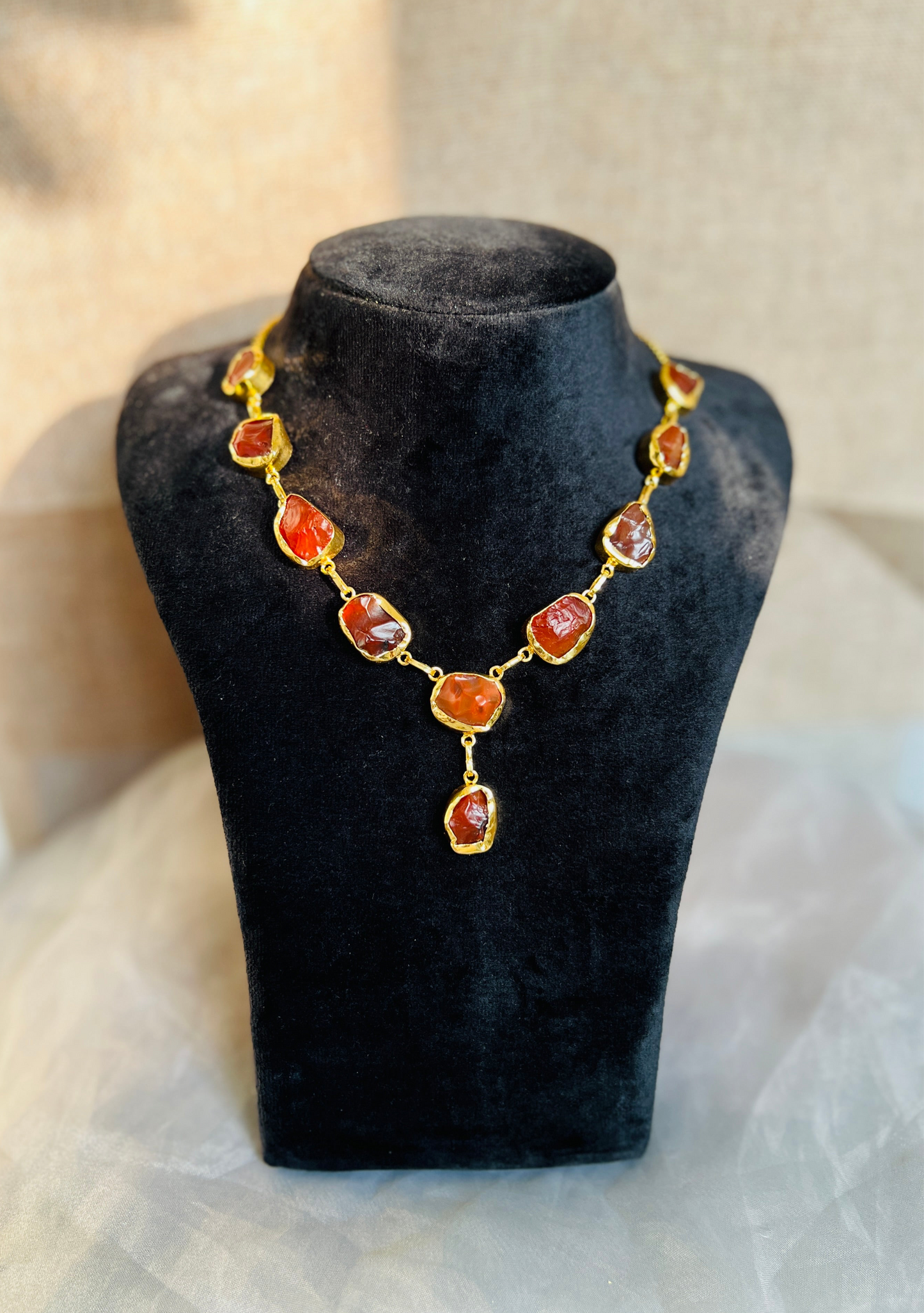 Tangerine Glow Necklace - Neckpiece