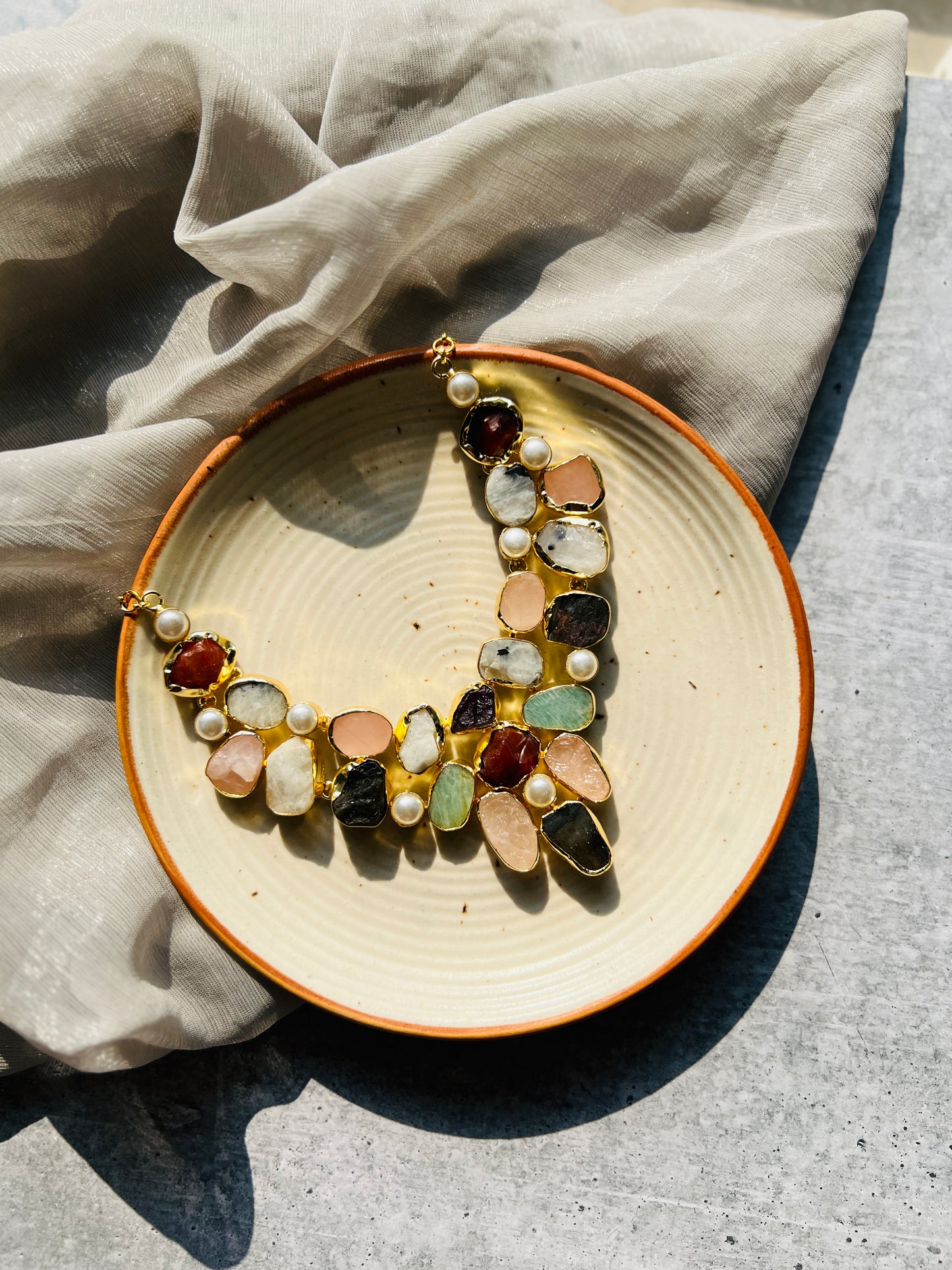 Aaranya Luxe Stone Necklace