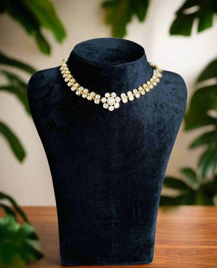 Moonlit Moissanite Choker - Neckpiece