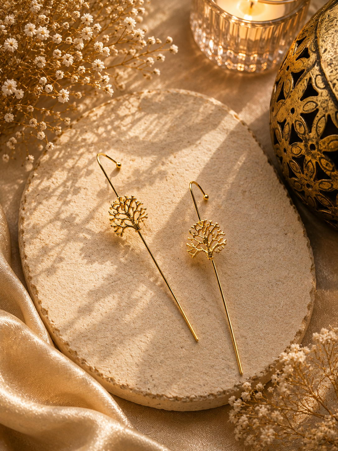Vanya Gold Coral Ear Cuff