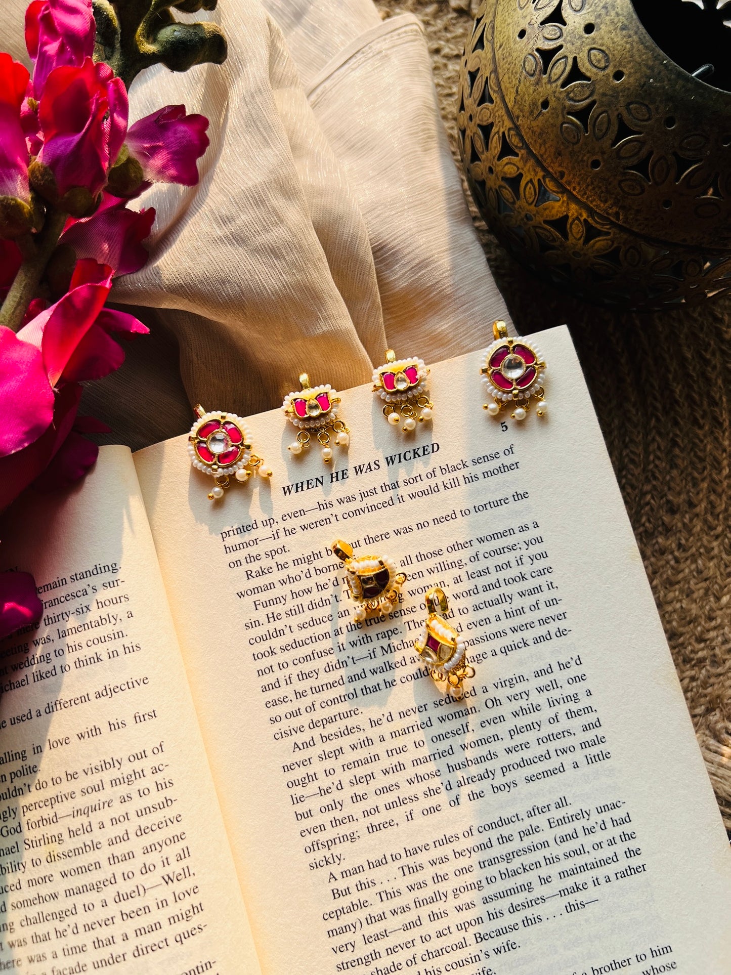 Shringara Kundan Ear Cuffs - Earrings