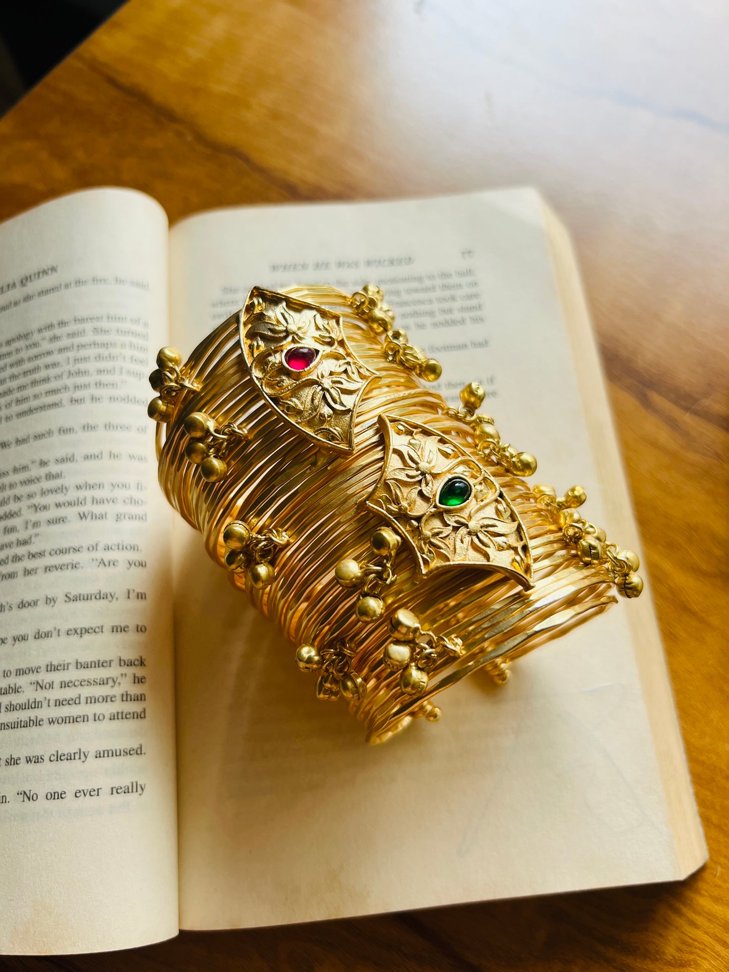 Kashmiri Royal Ghungroo Stacked Bangle