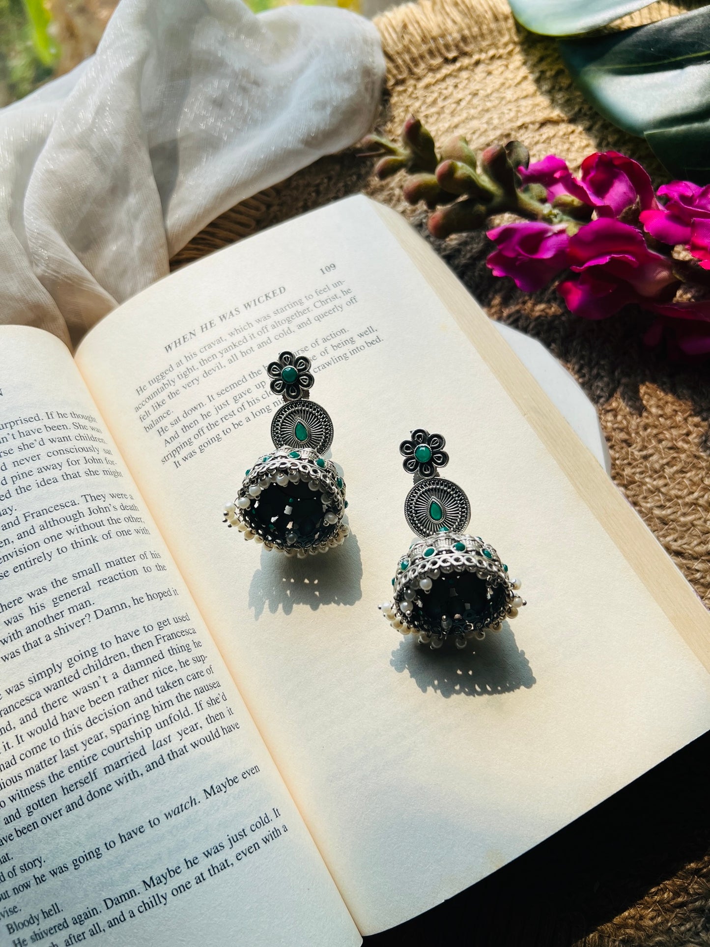 Trilaya Jhumka - Earrings