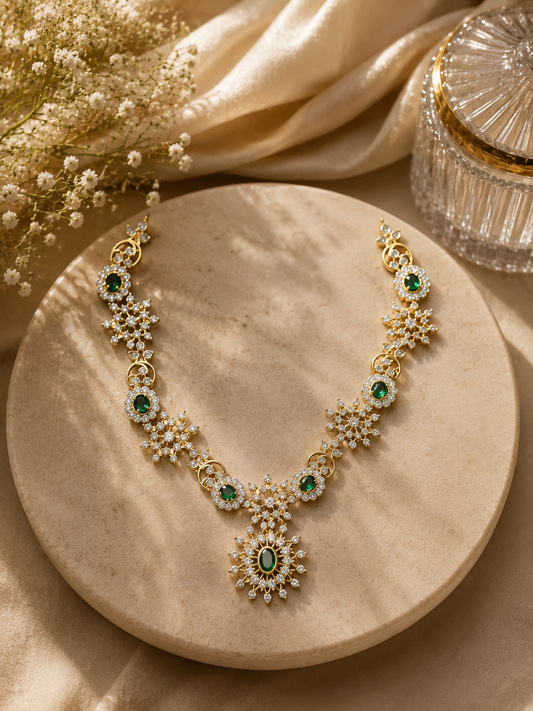Emerald Blossom Necklace
