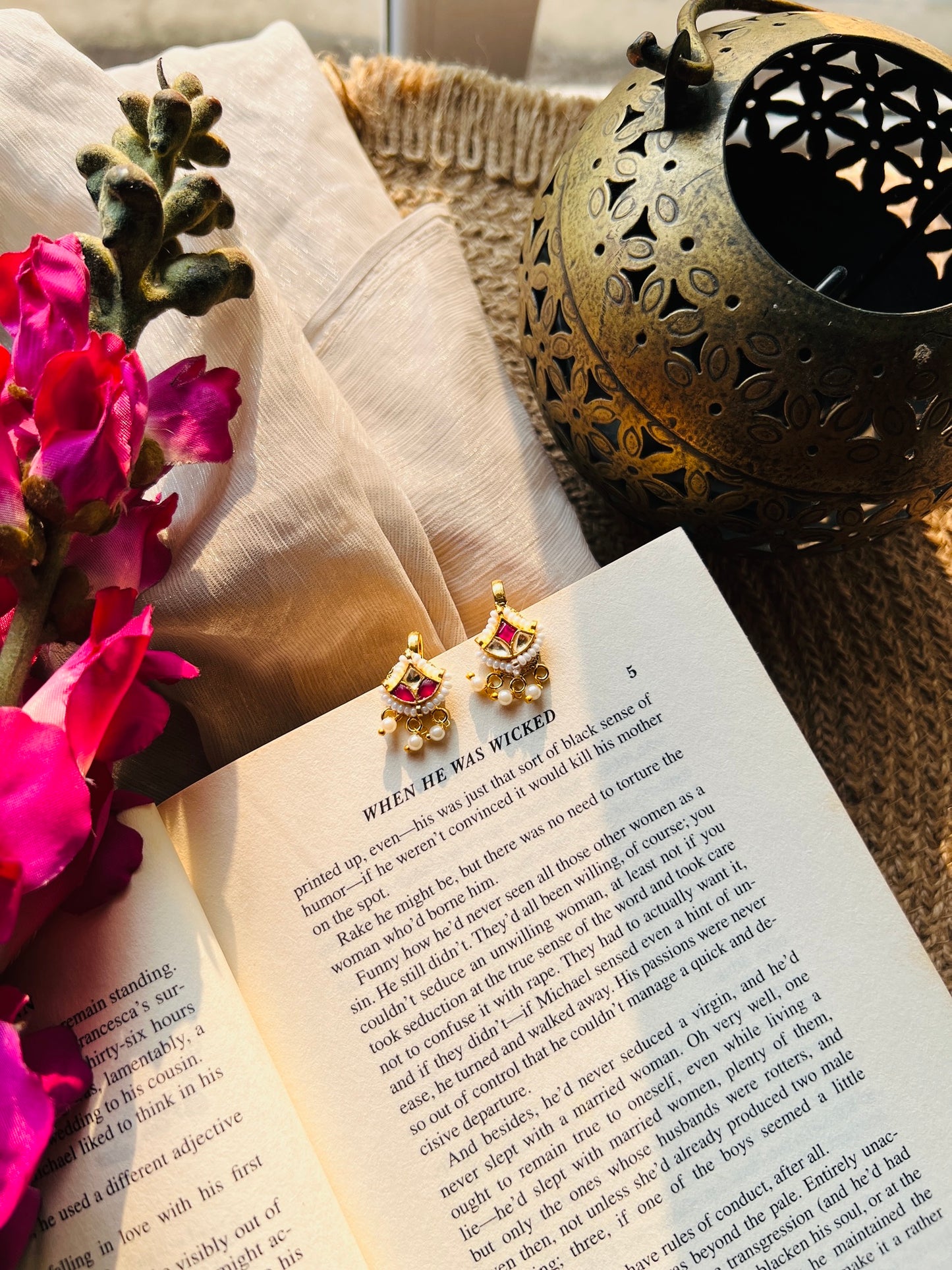 Shringara Kundan Ear Cuffs - Earrings