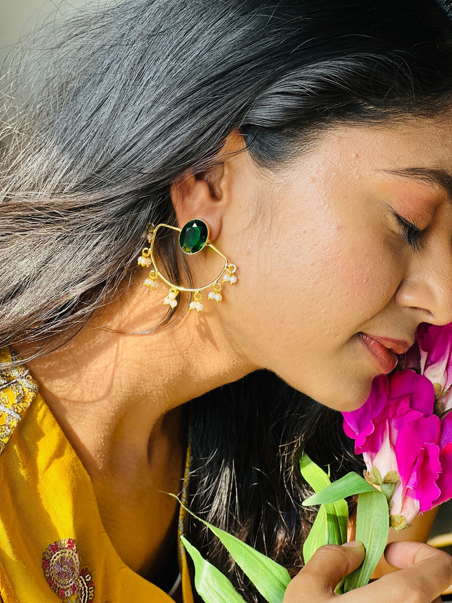 Meadow Stone Earrings - Earrings