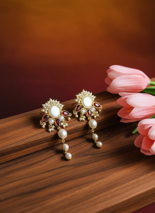 AMBAL PEARL DROPS - Earrings