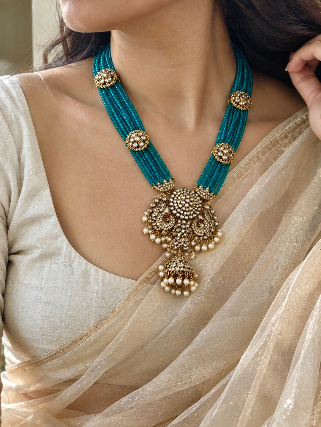 Teal Royale Long Necklace