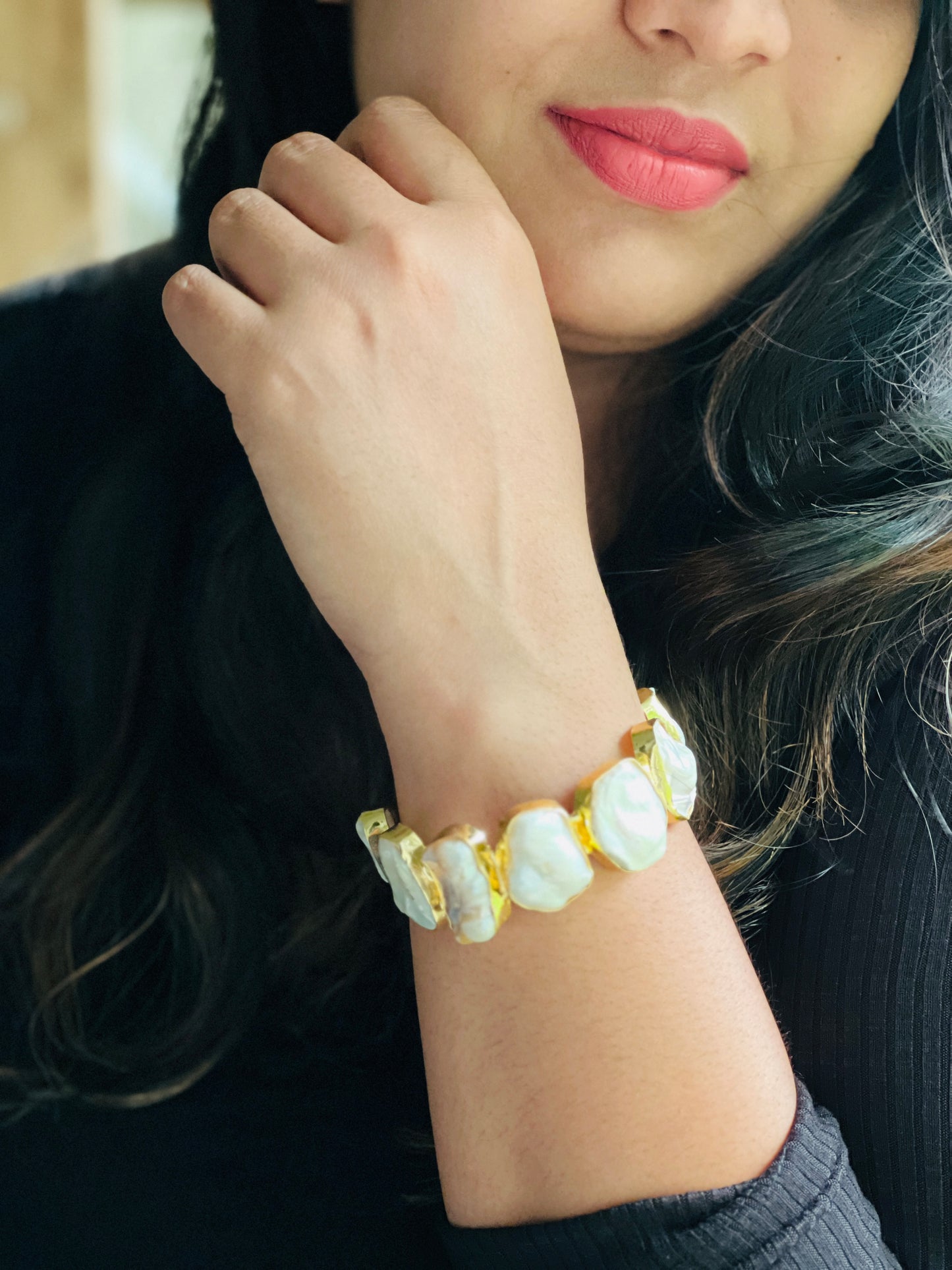 Baroque Nine Stone Bangle - bangles