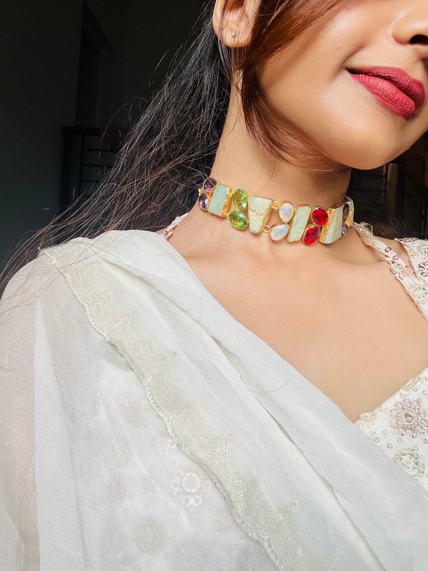 PADMAKSHI STONE CHOKER - Neckpiece