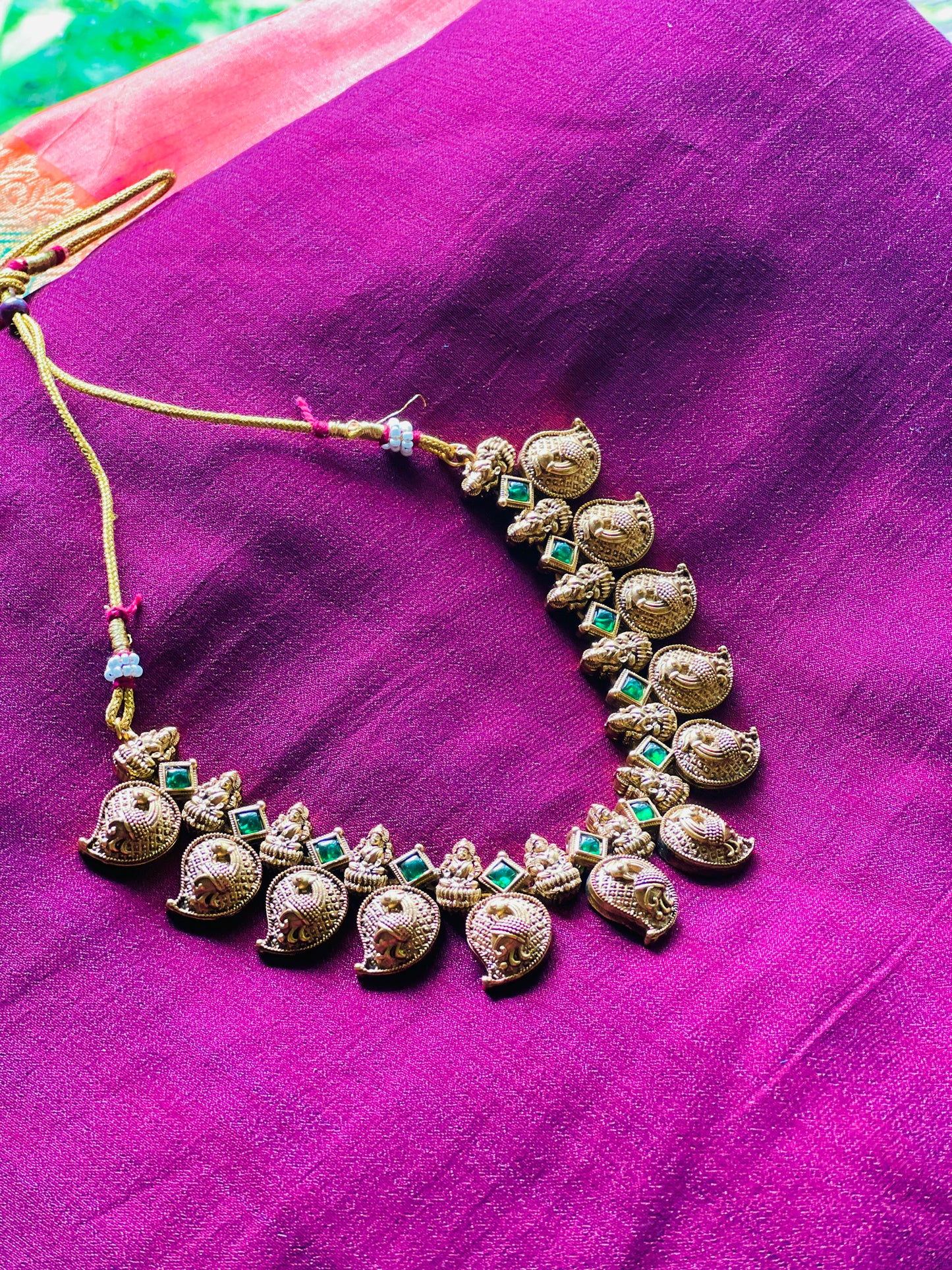 Gajalakshmi Mango Necklace