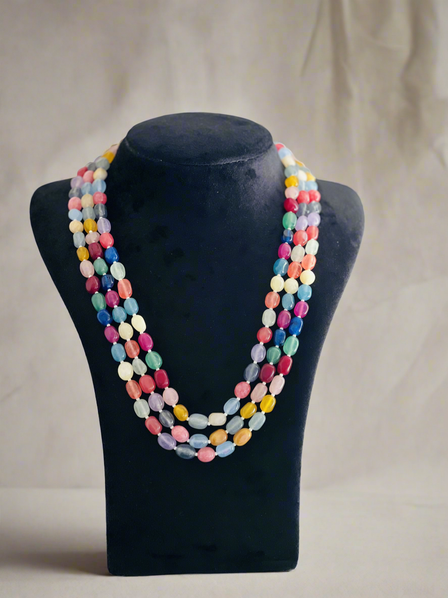 Vibrant Pebble Stone Necklace - Neckpiece