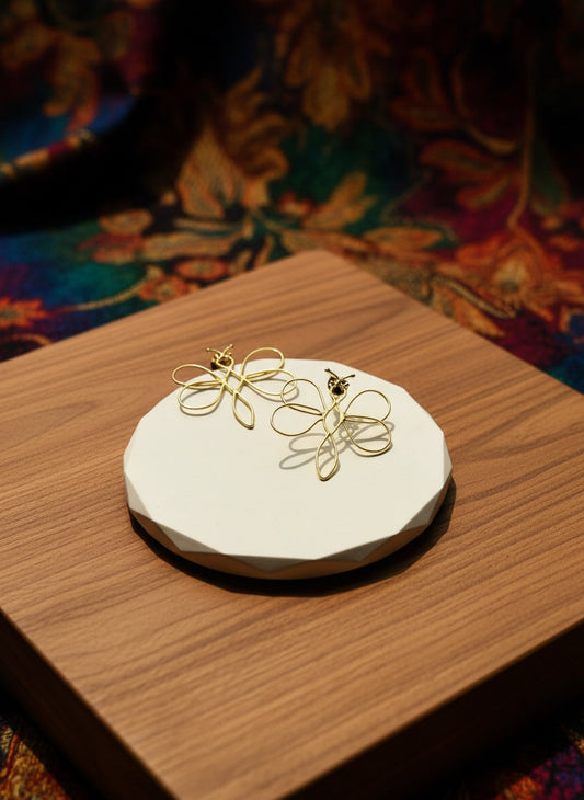 Golden Wing Earrings - Earrings