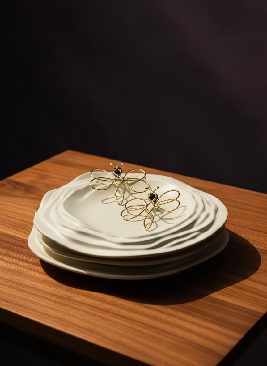 Golden Wing Earrings - Earrings