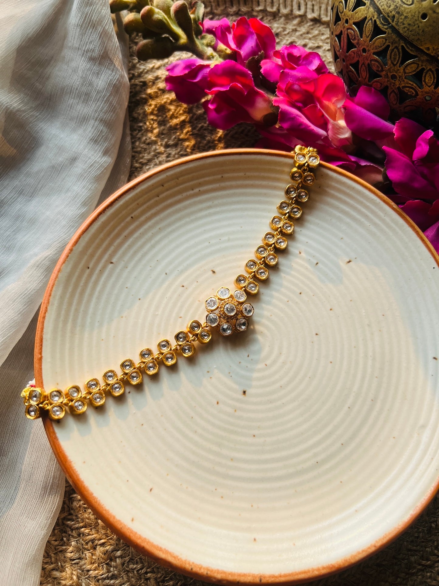 Moonlit Moissanite Choker - Neckpiece