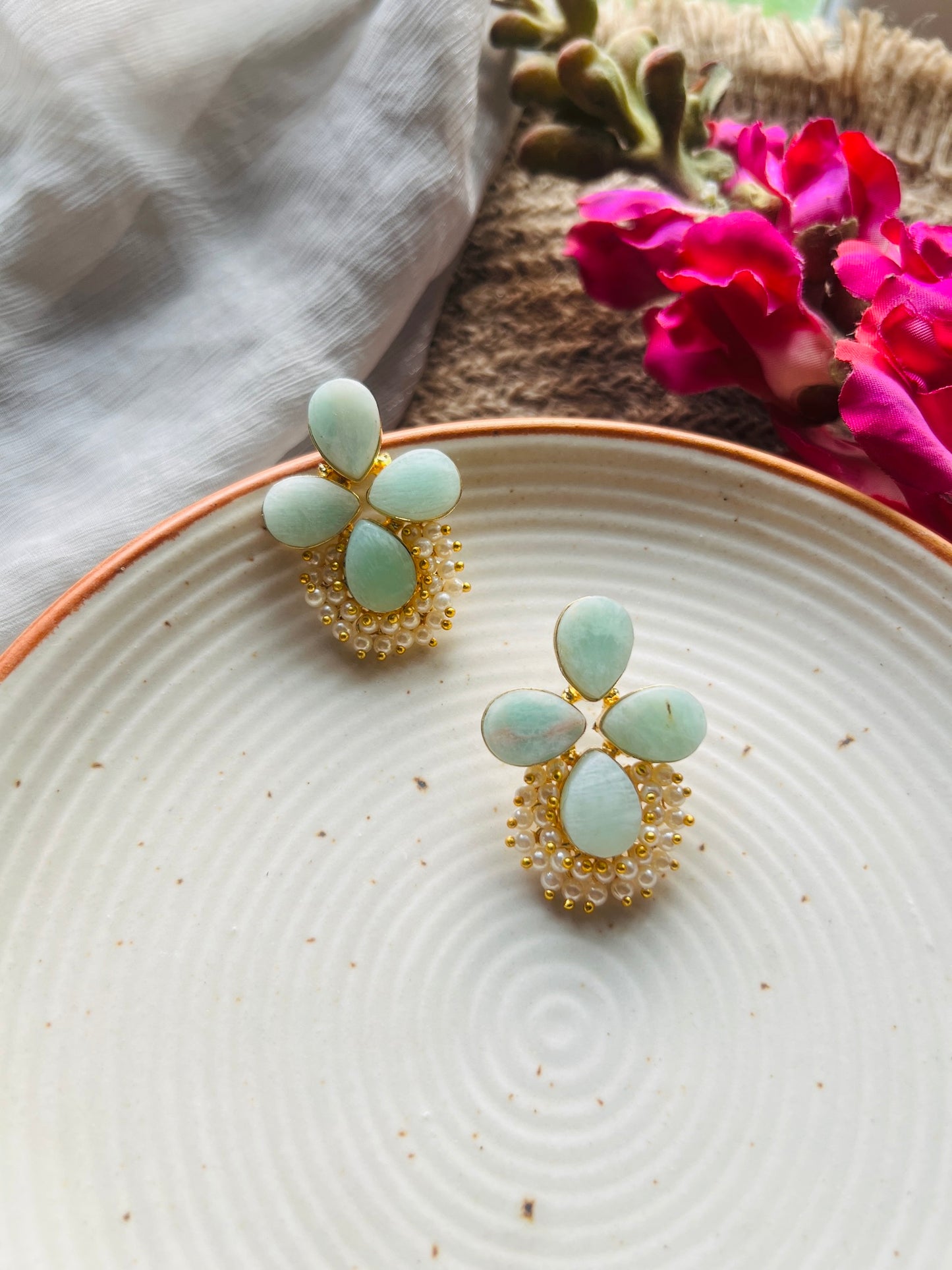 Ethereal Gem Studs - Earrings