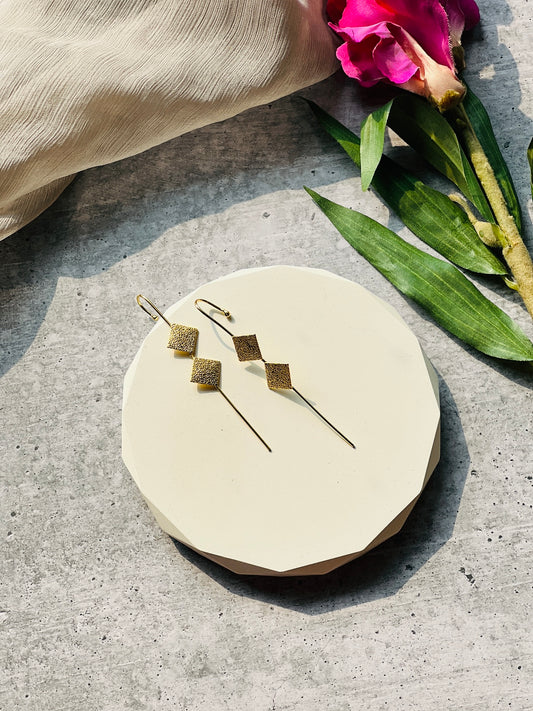 Svarṇa Rekha Needle Ear Cuffs