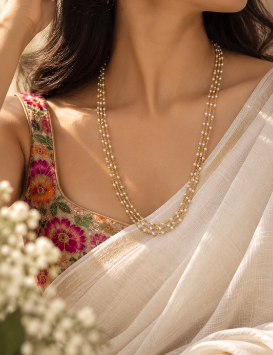 Triple Pearl Necklace