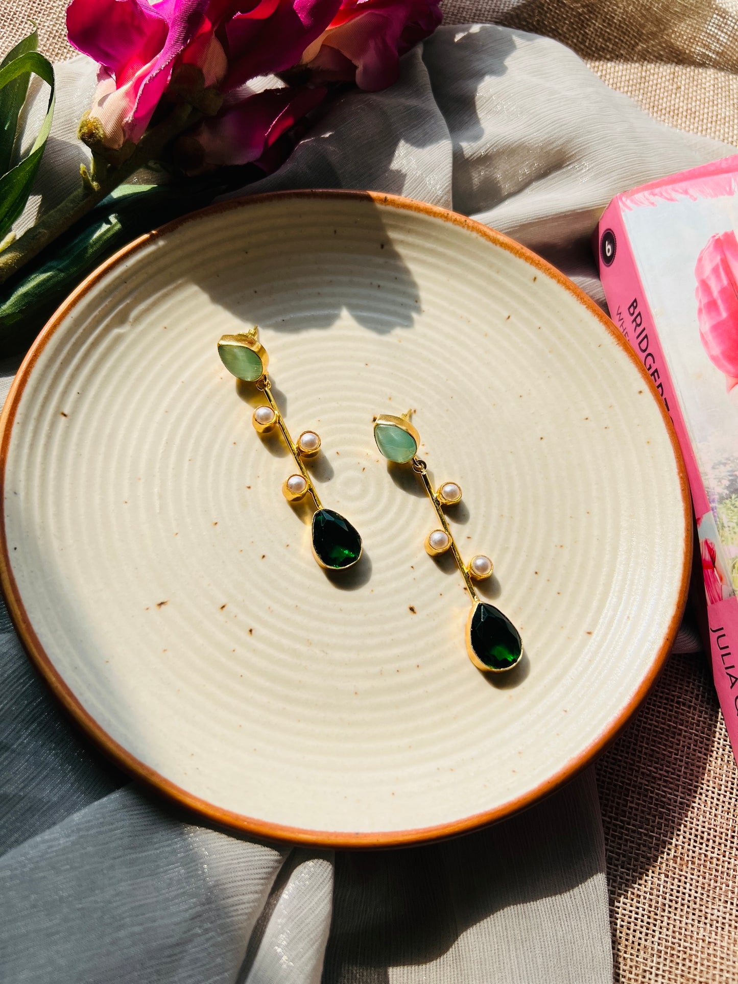 MoonAura Luxe Long Earrings