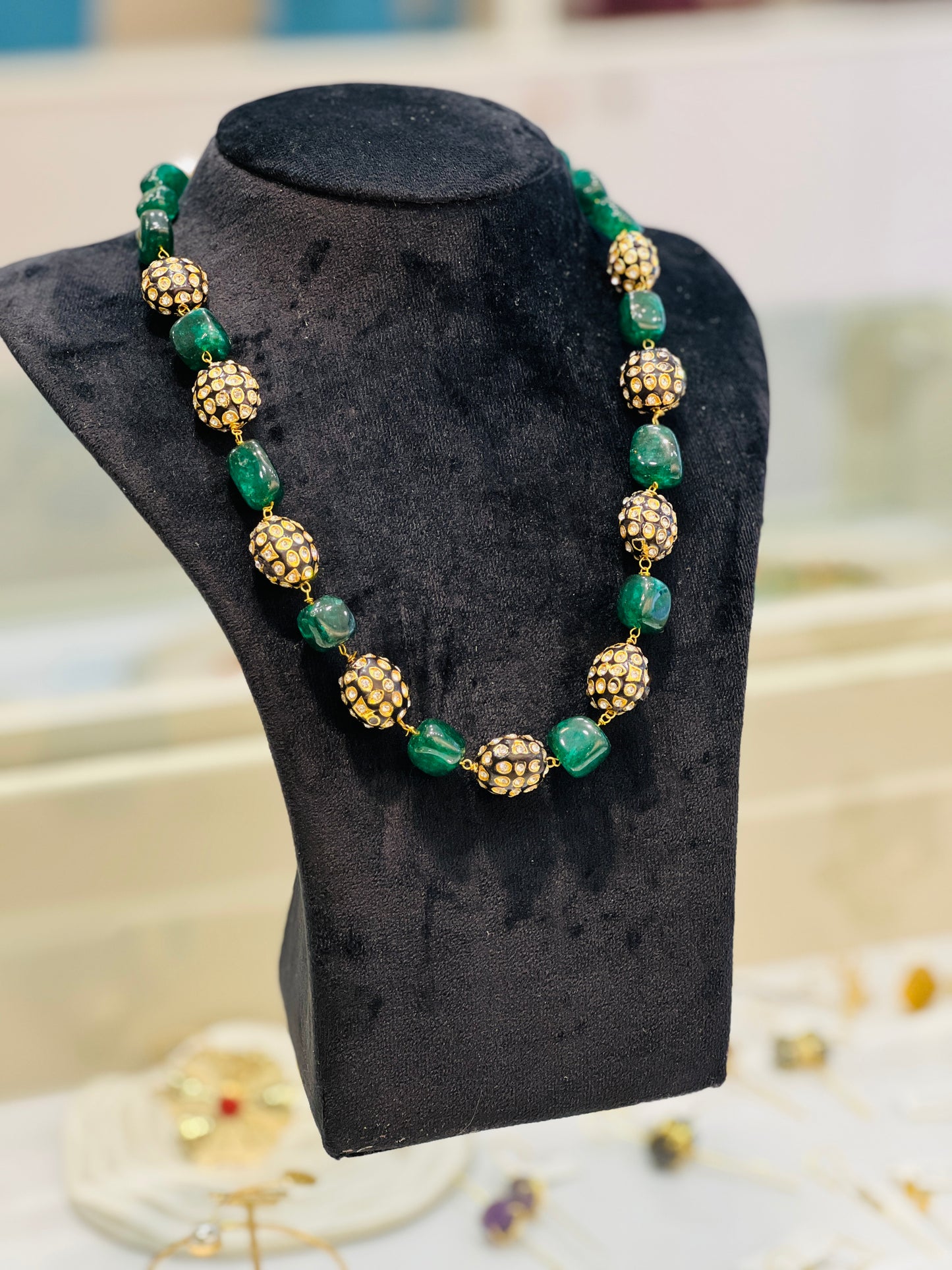 Emerald Eclipse Necklace