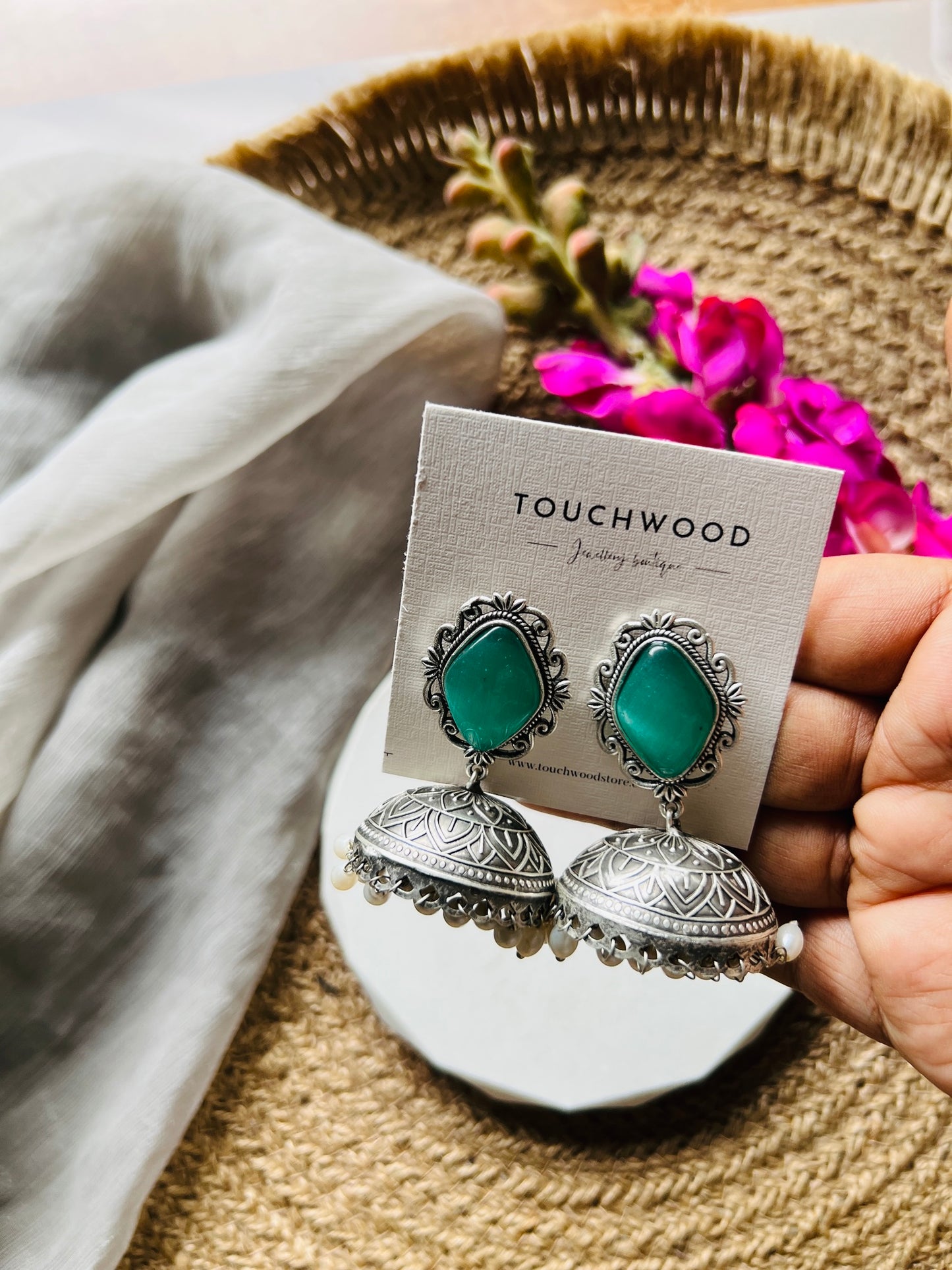 Zehra Spark Jhumka - Earrings