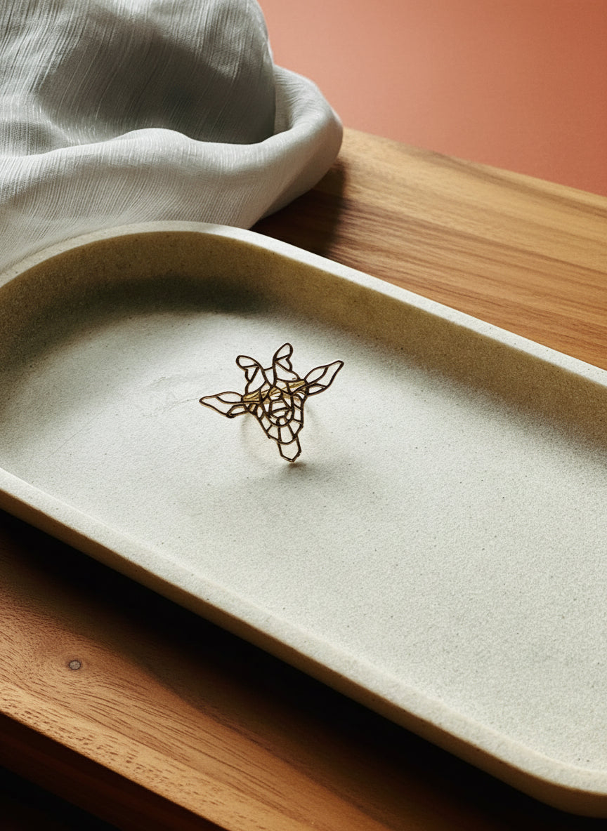 Golden Giraffe Adjustable Ring