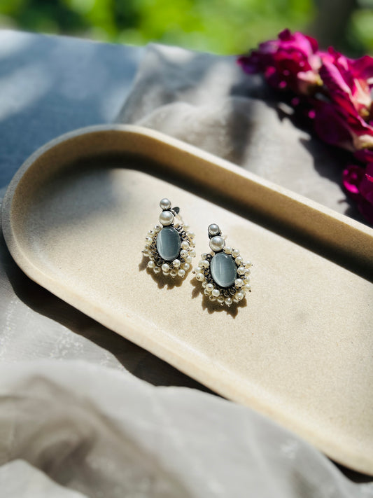 Pearl Petal Earrings