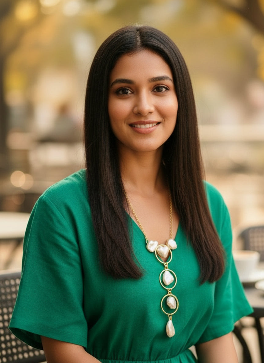 Baroque Aura Long Necklace Set