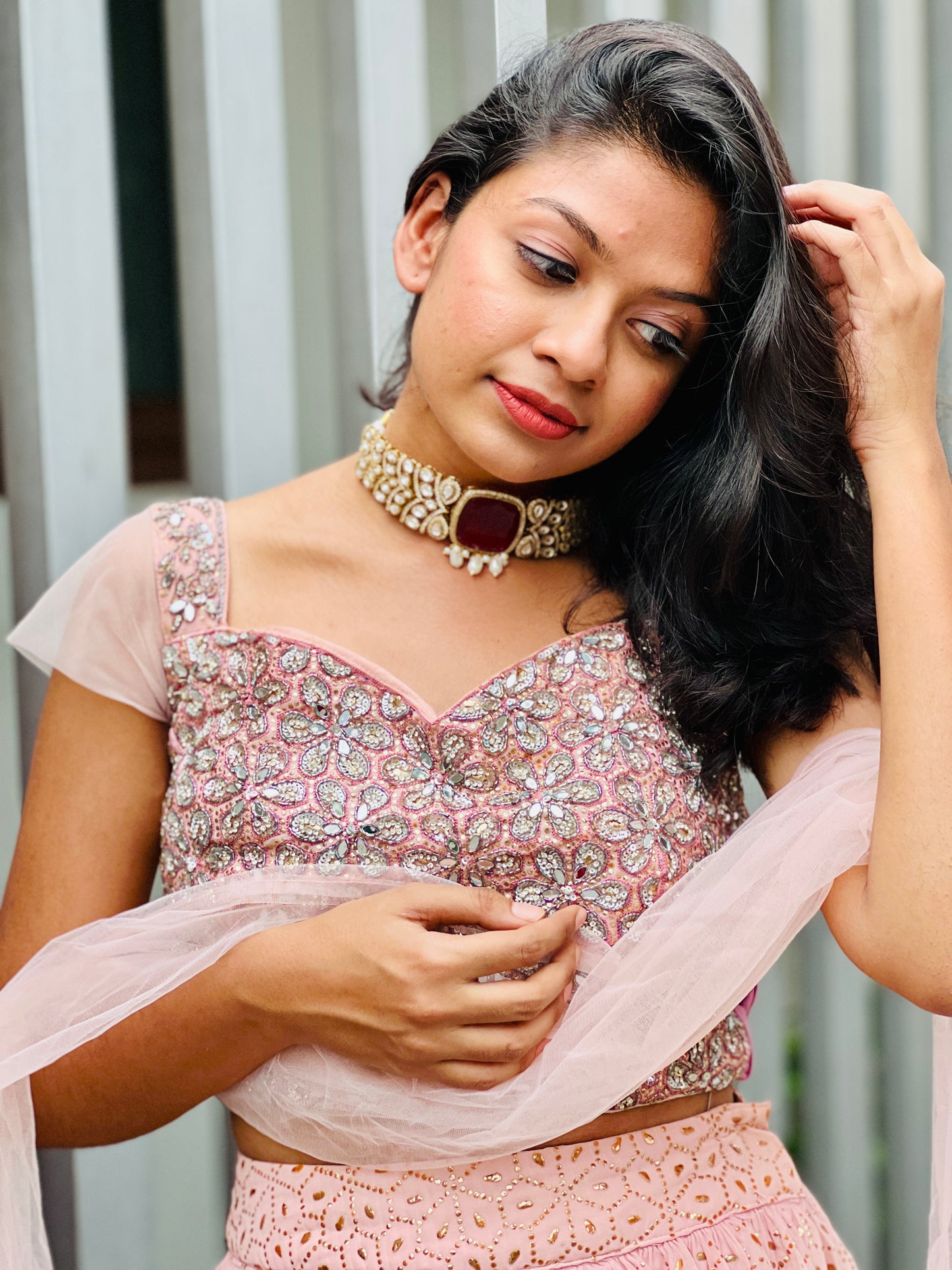 MOISHEE MOISSANITE STONE CHOKER - Neckpiece