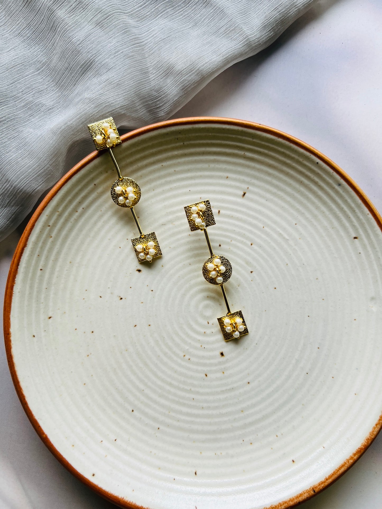 Orbit Pearl Earrings