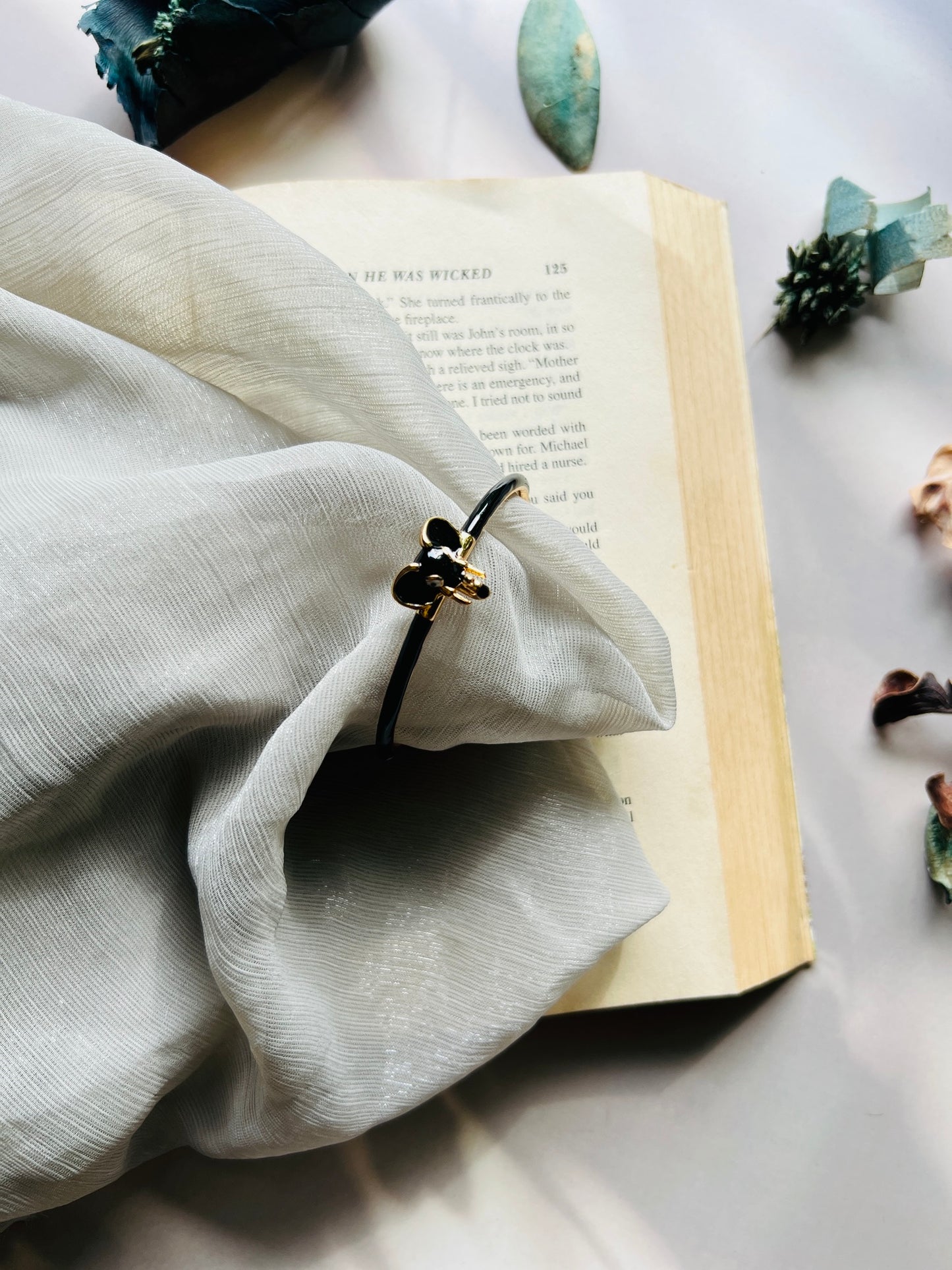 Elephant Charm Cuff