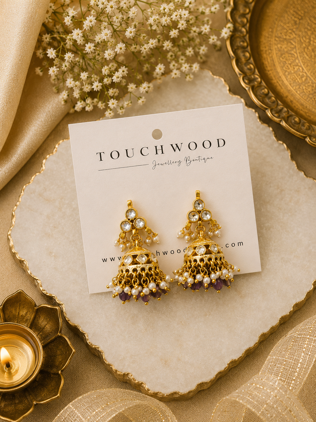 Vaidehi Pearl Jhumkas