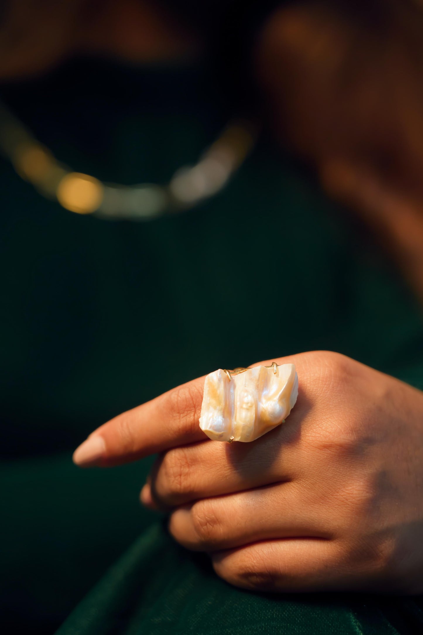 BAROQUE PEARL RING - rings